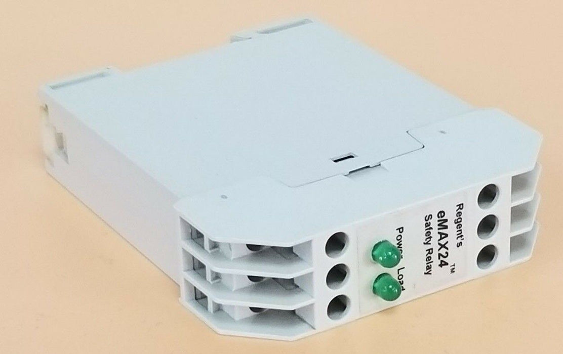 REGENT CONTROLS EMAX24 MOMENTARY SAFETY RELAY, 24VDC