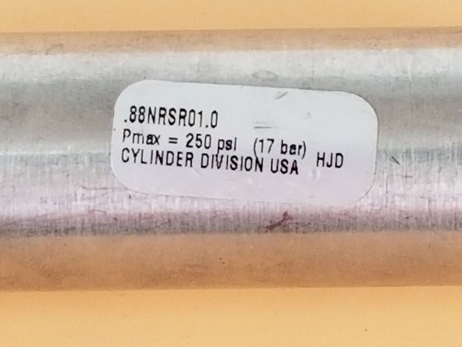 NEW PARKER .88NRSR01.0 PNEU CYLINDER SPR RET 1'', P MAX. 250 PSI (17 BAR)