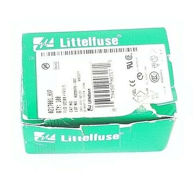 LOT OF 15 NEW LITTLEFUSE 0217001.HXP FUSES 5X20MM, 1A, 0217001HXP