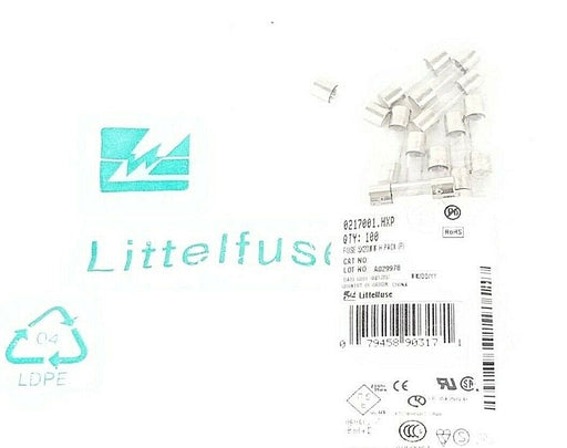 LOT OF 15 NEW LITTLEFUSE 0217001.HXP FUSES 5X20MM, 1A, 0217001HXP