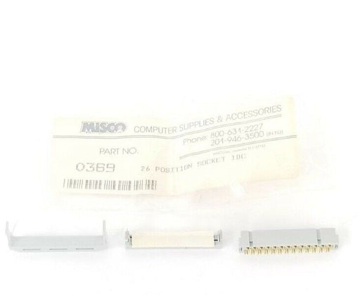 NEW 3M MISCO 0369 WIRE-BOARD CONNECTOR 26-POSITION SOCKET IDC
