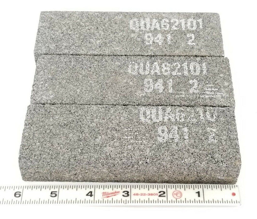 LOT OF 3 GENERIC 0UA62101 GRINDING STONE PLATES 6 IN. L 1 IN. T 2 IN. W QUA62101