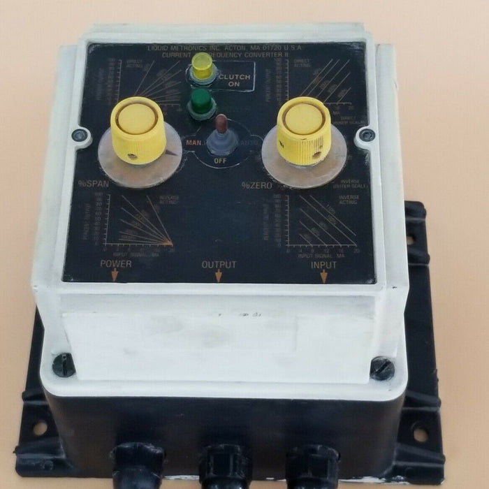 LIQUID METRONICS INC. MODEL: 28756 CURRENT TO FREQUENCY CONVERTER II 120V 1.0A