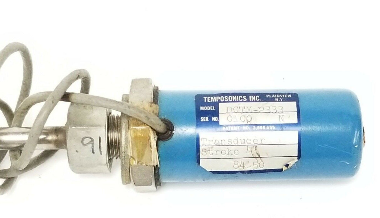 TEMPOSONICS INC. DCTM-2333 TRANSDUCER STROKE 4'' 84-50 12 IN. ROD DCTM2333
