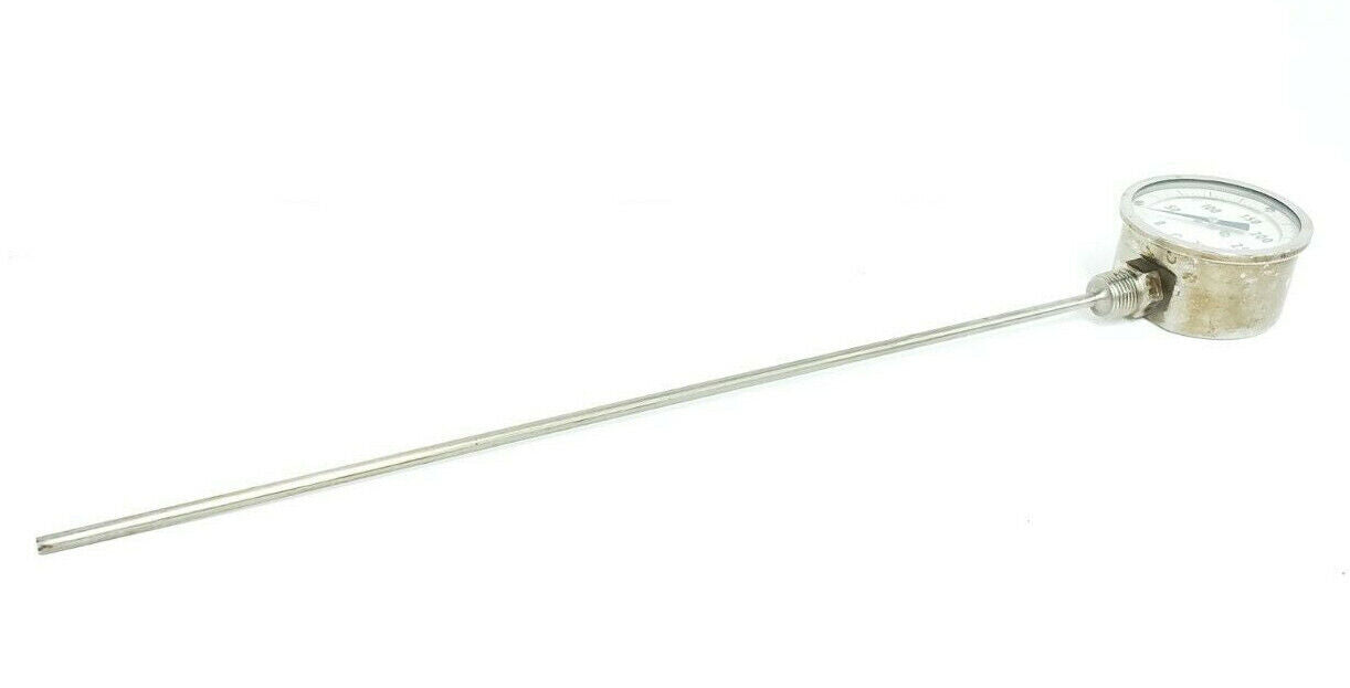 ASHCROFT TEMPERATURE SENSOR / THERMOMETER, 0-300DEG. C., ~43.5CM PROBE LENGTH