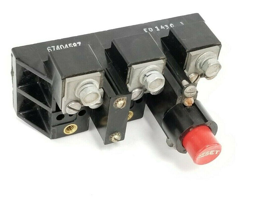 CUTLER HAMMER 10-1430-3 OVERLOAD RELAY 3 POLE W/ RESET SWITCH 67404587 1014303