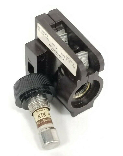 CUTLER HAMMER C320FB FUSE HOLDER SER. A1 600V 15A W/ KTK-15 FUSE