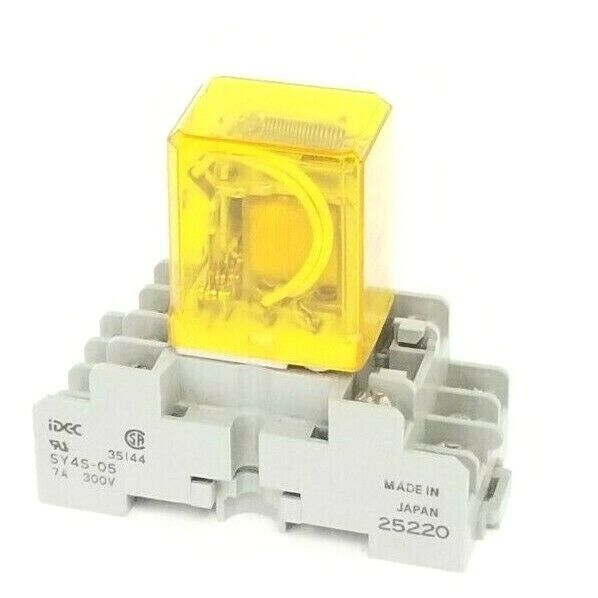 IDEC SY4S-05 RELAY SOCKET 7A, 300V W/ RY4S-U DC24V RELAY