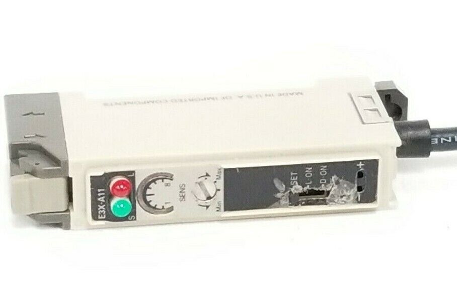 OMRON E3X-A11 PHOTOELECTRIC SWITCH E3XA11, 10 TO 30 VDC (NO COVER) 36'' LEAD