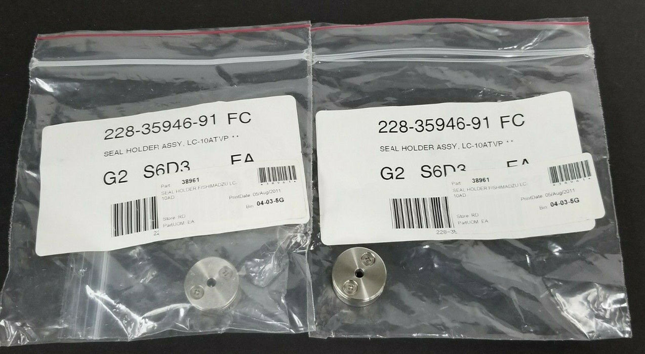 LOT OF 2 NEW SHIMADZU 228-35946-91 SEAL HOLDER ASSY, LC-10ATVP, 2283594691