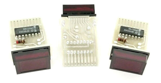LOT OF 3 DIALIGHT 730-6020 LED READOUT BOARDS W/ 733-6003 BEZEL ASSEMBLY KIT