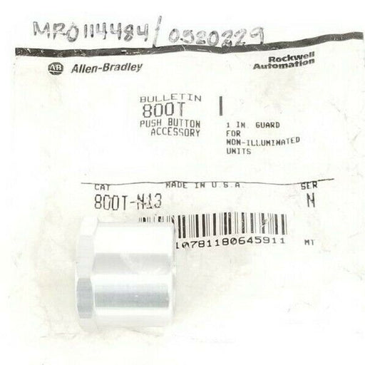 NEW ALLEN-BRADLEY 800T-N13 PUSHBUTTON GUARD, SERIES N, 1 INCH, 800TN13
