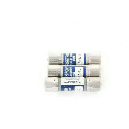LOT OF 2 NEW COOPER BUSSMANN FNA-10 & (1) FNA-2 FUSETRON FUSES