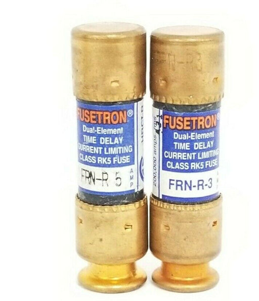 COOPER BUSSMANN FRN-R-5 & FRN-R-3 FUSETRON FUSES