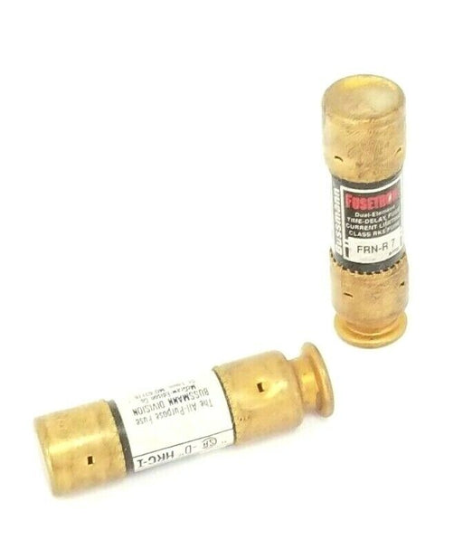 LOT OF 2 COOPER BUSSMANN FRN-R-7 DUAL ELEMENT TIME DELAY FUSES FRNR7