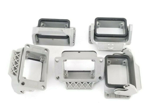 LOT OF 5 HARTING 6B LB 2 PC HAN-EASY LOCK LEVERD & TERMINAL HOUSING