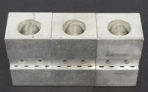 LOT OF 3 ILSCO 98074 LUG CONNECTORS 400KCMIL-6 CU7AL 2-14