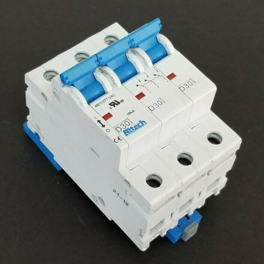 ALTECH CORP. 3D30 CIRCUIT BREAKER 480Y/277VAC 30A 3P E301611