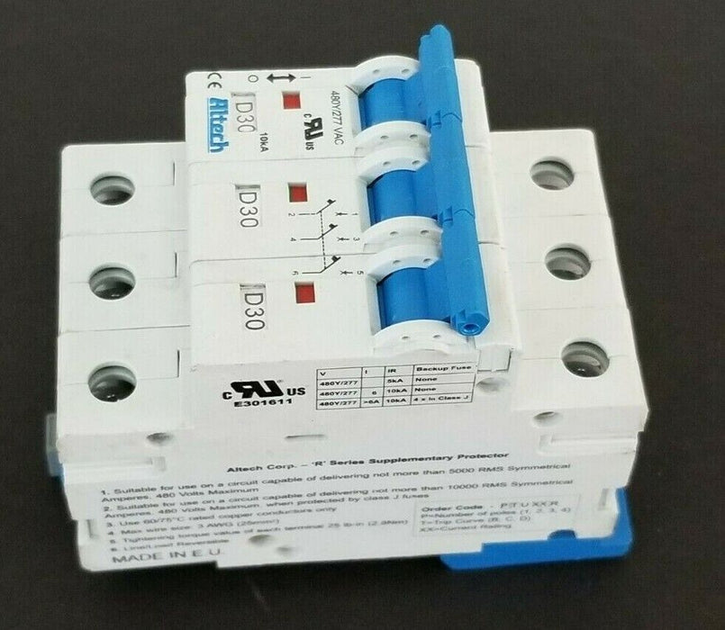 ALTECH CORP. 3D30 CIRCUIT BREAKER 480Y/277VAC 30A 3P E301611