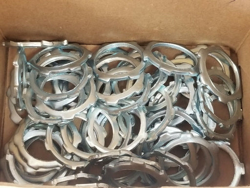 LOT OF 50 NEW ARLINGTON 402 CONDUIT LOCKNUTS PLATED STEEL 3/4'' SIZE