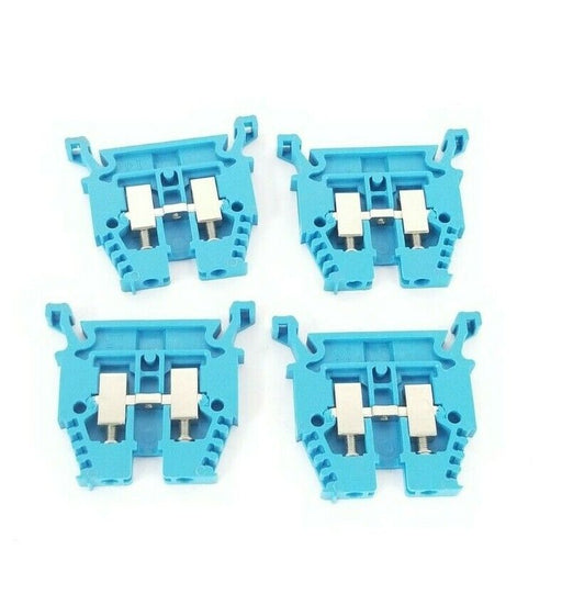 LOT OF 4 NEW ALLEN BRADLEY 1492-W3-B TERMINAL BLOCKS BLUE 1492-W3