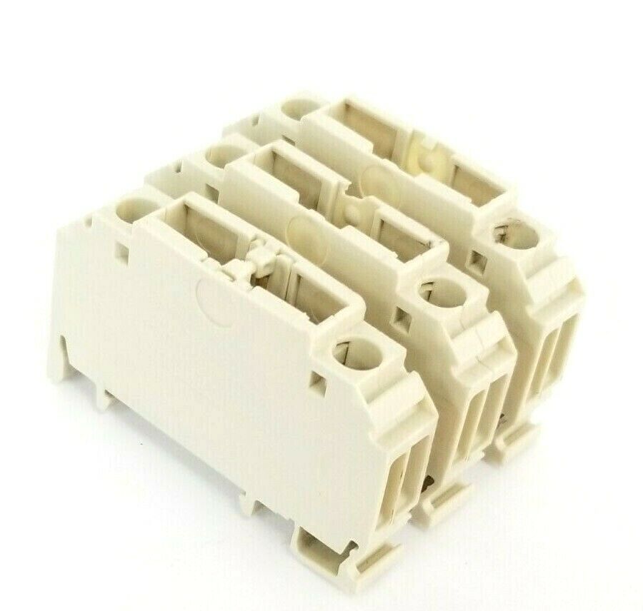 LOT OF 3 SIEMENS 8WA1-011-1SF12 TERMINAL BLOCKS 1.5mm2 6,3A IEC 800V 18-14AWG