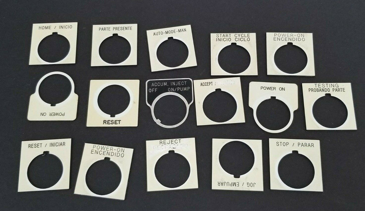 LOT OF 16 GENERIC LEGEND PLATES