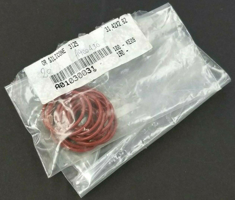 NEW BAG OF 16 GENERIC A01030031 SILICONE O-RINGS 31,42X2,62 3125 100-KE09