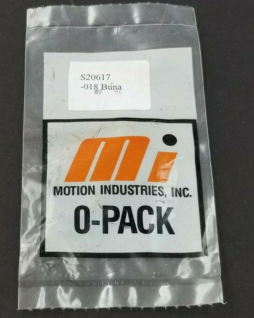 NEW BAG OF 10 MOTION INDUSTRIES 018 BUNA O-RINGS S20617 3/4" ID 7/8" OD 1/16" W