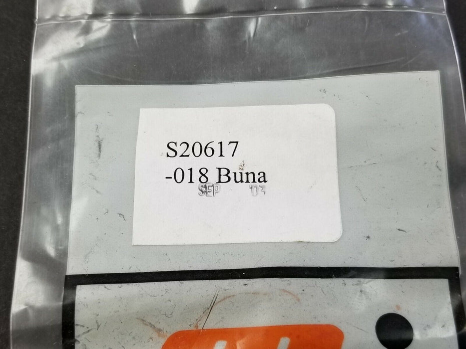 NEW BAG OF 10 MOTION INDUSTRIES 018 BUNA O-RINGS S20617 3/4" ID 7/8" OD 1/16" W