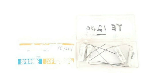 LOT OF 4 NEW SPRAGUE TE-1209 CAPACITORS 50MF, 25V, TE1209