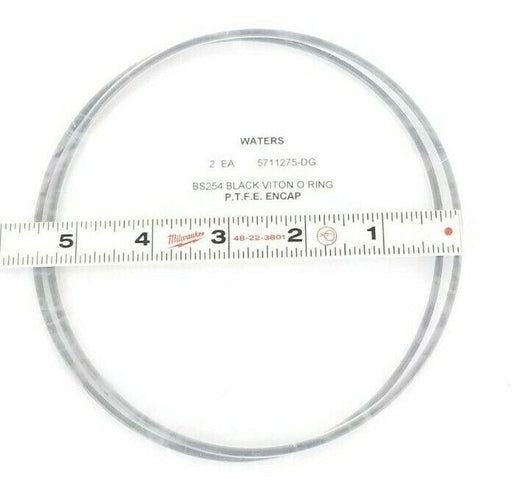 LOT OF 2 NEW WATERS 5711275-DG BS254 BLACK VITON O-RINGS P.T.F.E. ENCAP