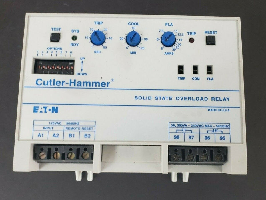 EATON CUTLER-HAMMER C310CNA3 SOLID STATE OVERLOAD RELAY, 5-30A, SERIES A1