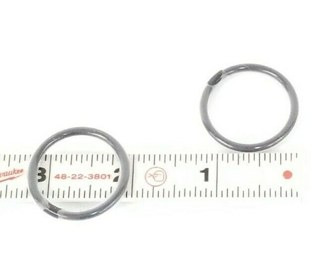 LOT OF 2 NEW WATERS 5711996 BLACK VITON O-RINGS BS214 P.T.F.E. ENCAP