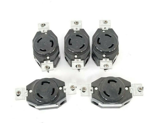 LOT OF 4 LEVITON 30A 125/250V TURN LOCKING RECEPTACLE OUTLETS