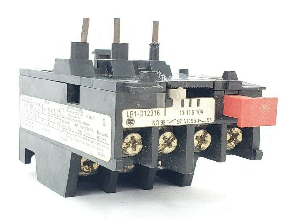TELEMECANIQUE LR-D12316 OVERLOAD RELAY 40AMP, 600VAC MAX