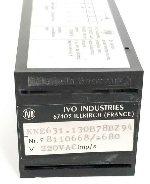 IVO INDUSTRIES KNE631.130B78BZ94 COUNTER HOUSING 8110668/+680  (HOUSING ONLY)
