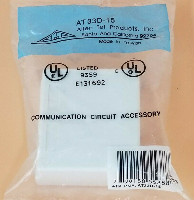 NEW IN BAG ALLEN TEL PRODUCTS AT33D-15 COMMUNICATION CIRCUIT ACCESSORY 93S9