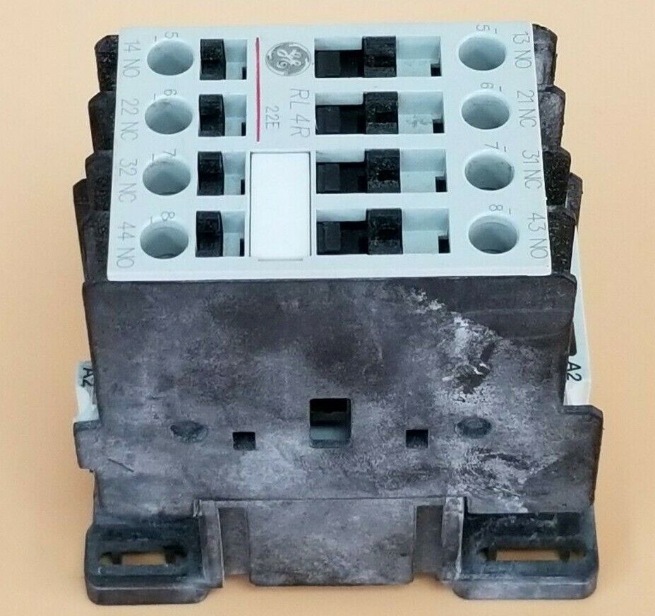 GENERAL ELECTRIC RL4RA022T CONTACTOR MOD. 1 W/ LB1AJ COIL 110-120V 50-60HZ