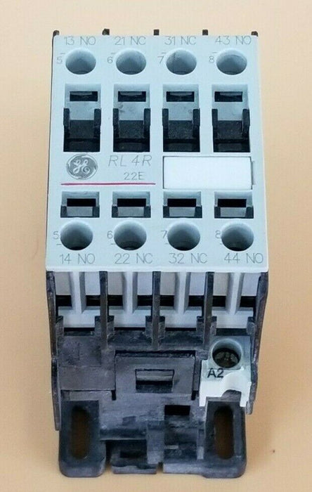 GENERAL ELECTRIC RL4RA022T CONTACTOR MOD. 1 W/ LB1AJ COIL 110-120V 50-60HZ