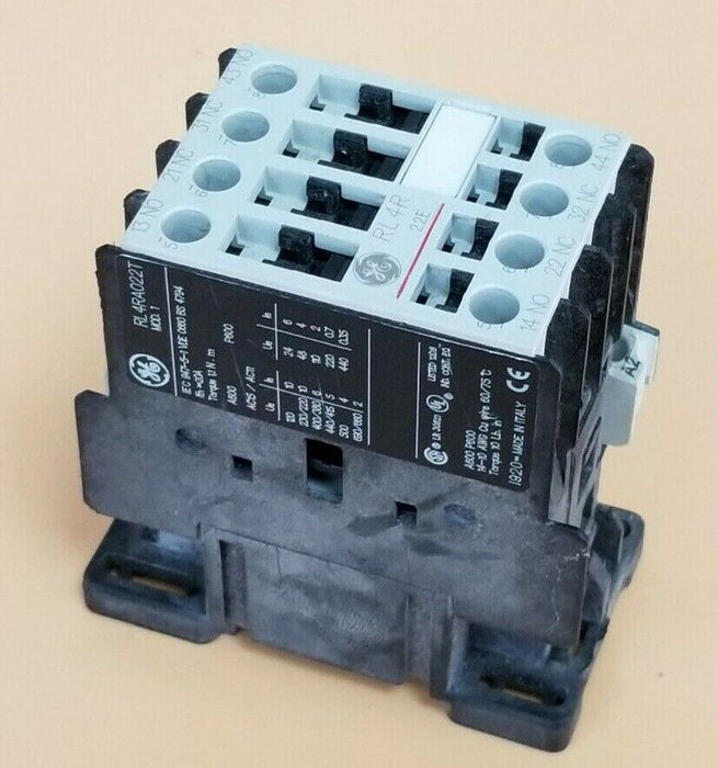 GENERAL ELECTRIC RL4RA022T CONTACTOR MOD. 1 W/ LB1AJ COIL 110-120V 50-60HZ