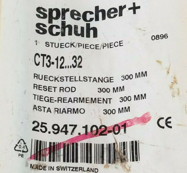 SPRECHER + SCHUH CT3-12...32 REST ROD CT3-1232