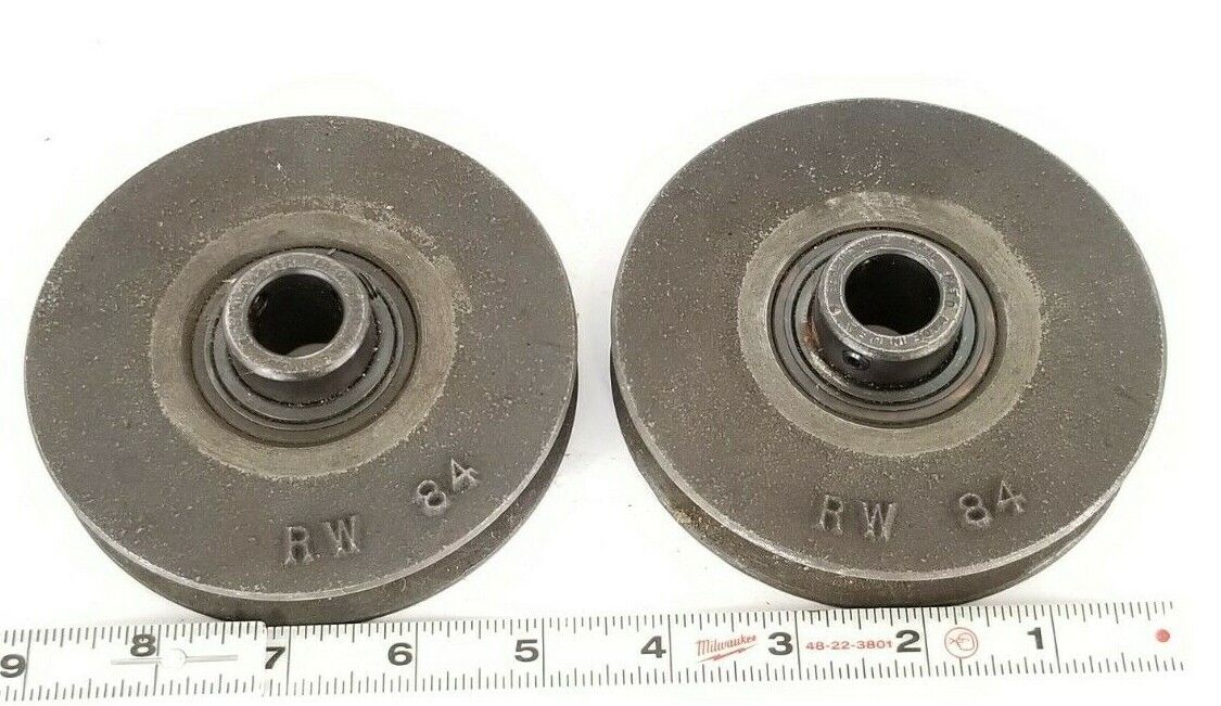 LOT OF 2 GENERIC / SEALMASTER RW-84 PULLEYS 3/4'' IN. BORE W/ ER-12 BEARINGS