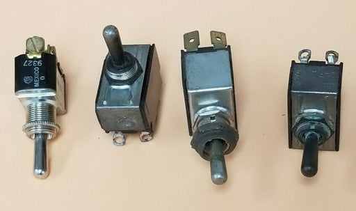 LOT OF 4 ASSORTED CARLING TOGGLE SWITCHES