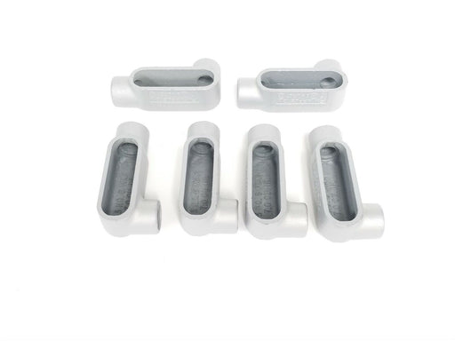 LOT OF 6 NEW APPLETON LR27 CONDUITS 3/4'' 7.0 CU. IN.