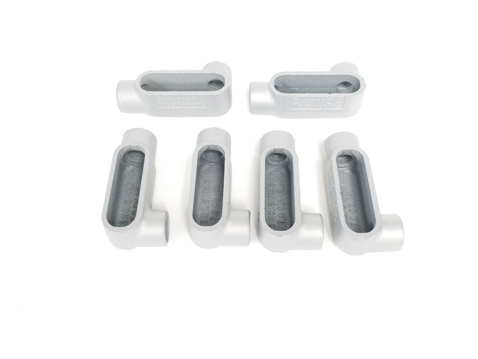 LOT OF 6 NEW APPLETON LR27 CONDUITS 3/4'' 7.0 CU. IN.