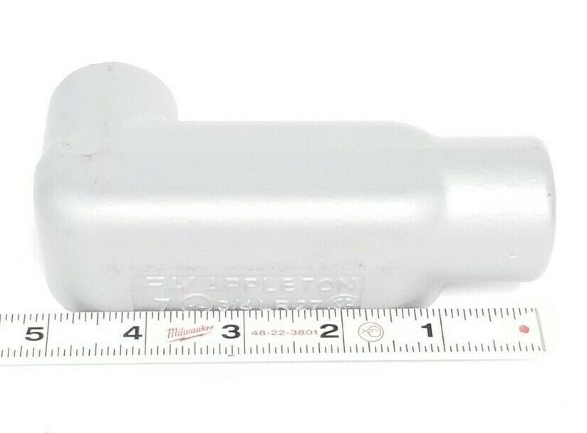 LOT OF 6 NEW APPLETON LR27 CONDUITS 3/4'' 7.0 CU. IN.