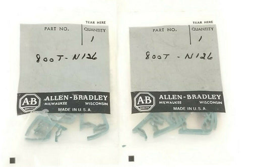 LOT OF 2 NEW ALLEN BRADLEY 800T-N126 KITS BLUE COLOR INSERT 800TN126