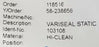 NEW VARISEAL STATIC 103108 HI-CLEAN SEAL