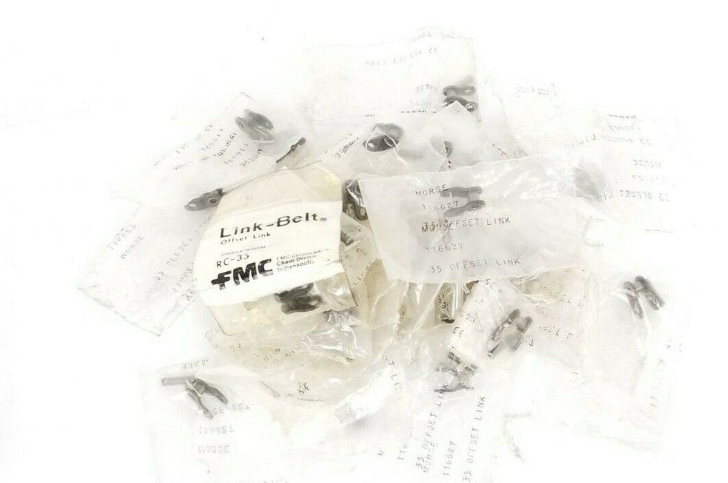 LOT OF 50 NEW MORSE / ANSI 116627 OFFSET LINKS 35 3/8'' PITCH x 3/16'' WIDTH